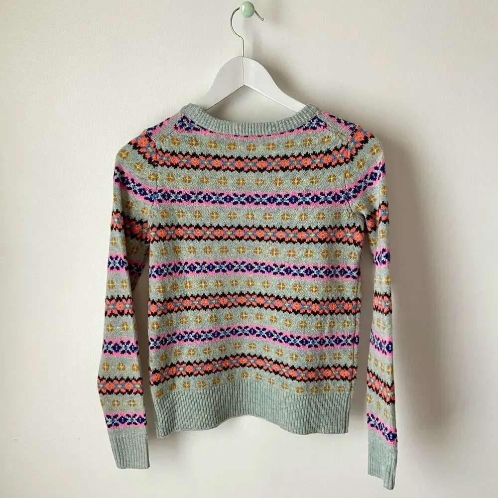 J. Crew Wool Fair Isle Sweater Size XXS